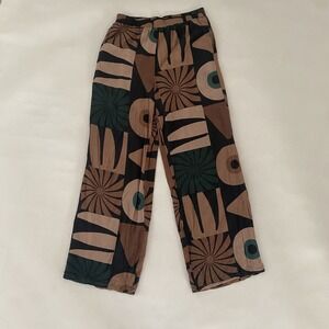 Pipe Content House Brazil Pants P/S‎ Women's Viscose Lined Lightweight Geometric